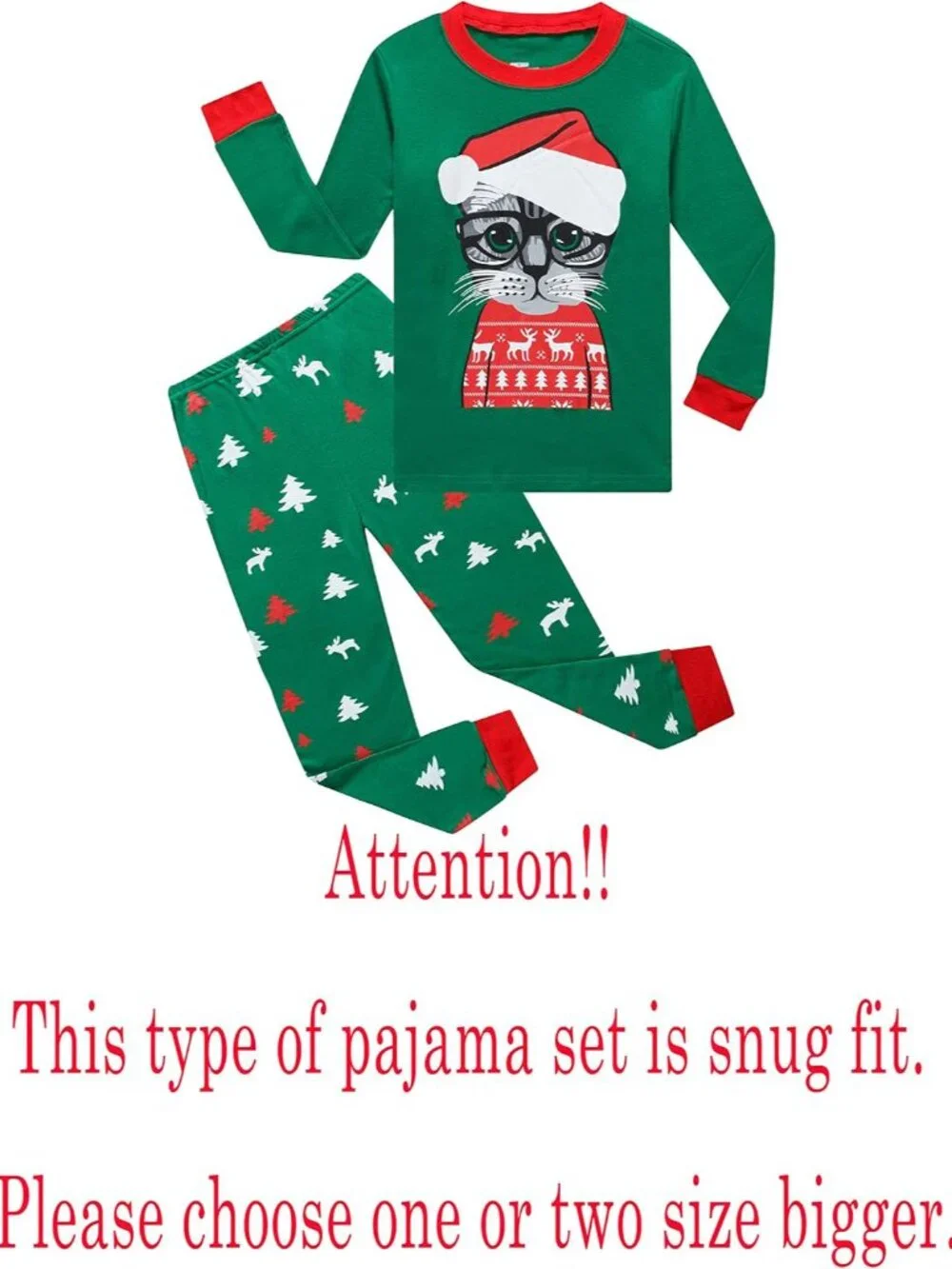 Kids & Toddler Girls Boys Pajamas 2 Piece Pjs Set 100% Cotton Sleepwear